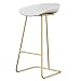 Sgabelli Cucina Sgabello da Bar Nordico, sgabelli da Bar con Sedile in PP e Sedia in Metallo Sgabelli da Bar per Cucina Caffetteria Bar Balcone di casa Mobili per Sala da Pranzo (75 cm)
