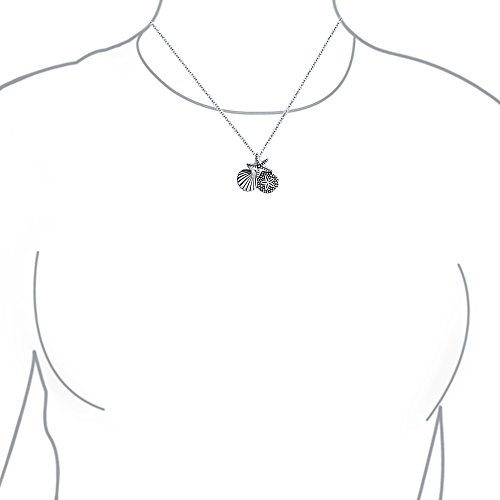 Hawaiian Seaside Escape Jewelry Set Sand Dollar, Starfish, Seashell Dangle Stud Earrings & Necklace for Women Teens 14K Gold-Plated .925 Sterling Silver with Lever Backs - Embrace Tropical Bliss - Image 4