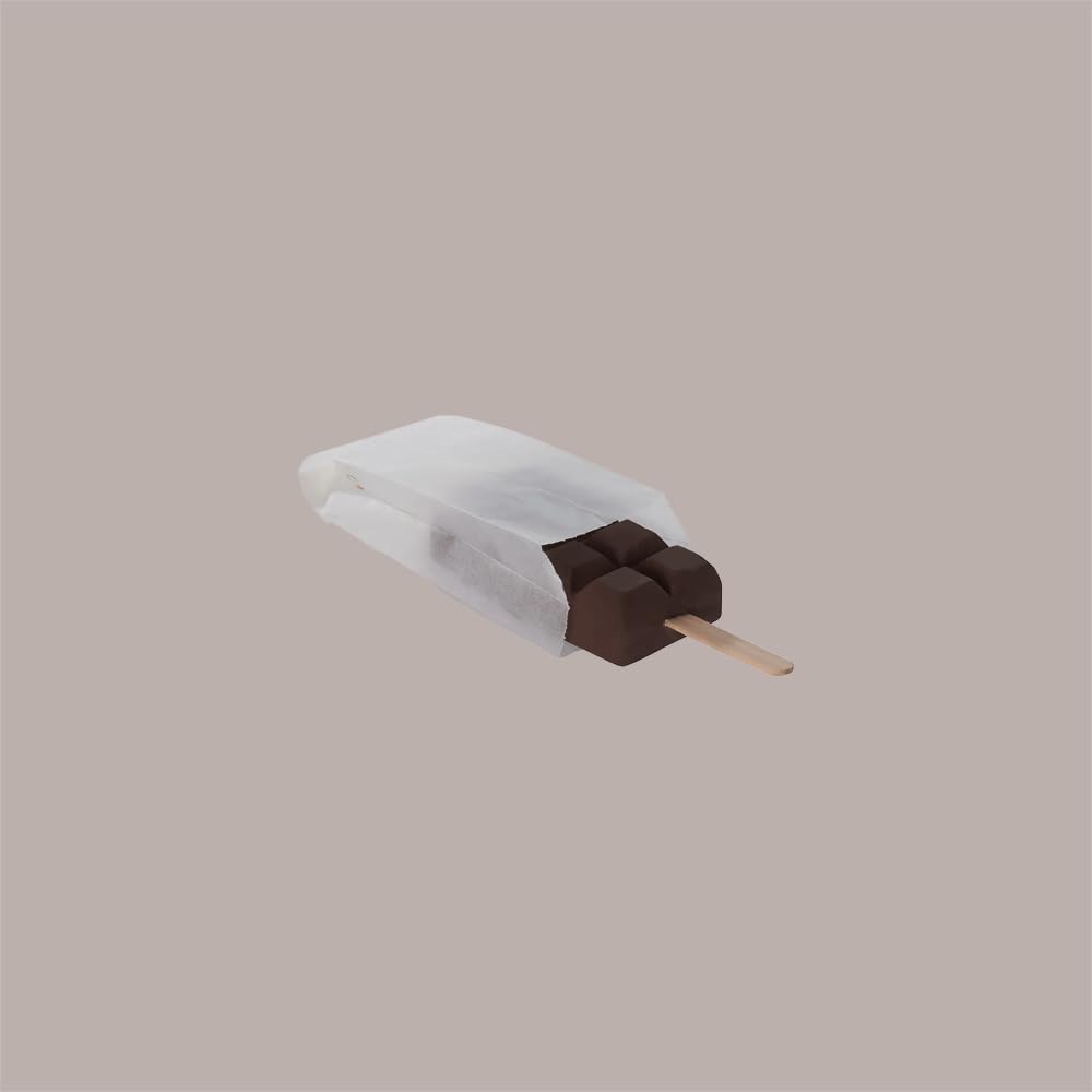 Lucgel Sacchetti in Carta Pergamino per Stecco Gelato 6x13+3 cm - 1000 Pezzi -
