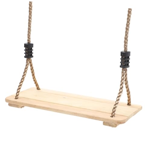 KONTONTY Safe Wooden Swing Stand Frame Outdoor Boys and Girls Swing Set for Garden Park