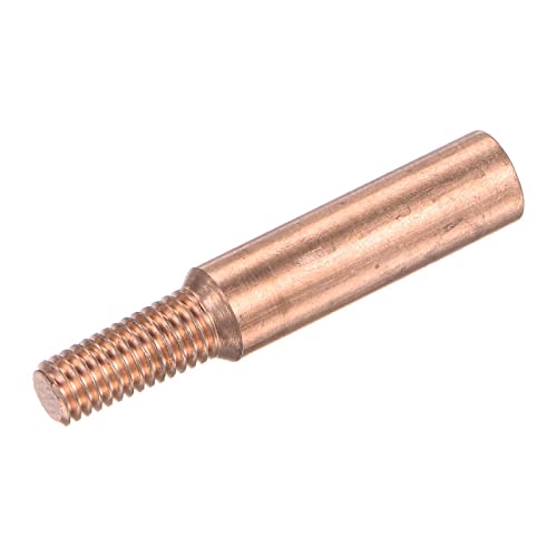 Tool parts NPT 1/16 Threaded Electrode - Red Copper for EDM Spark Without Flushing Hole