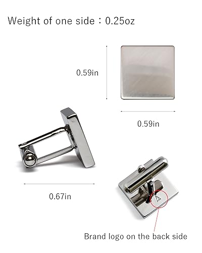 Image of [TAVARAT] Cufflinks for Men cuff links mens Black Silver Light Gold Tps-166