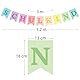 BETESSIN Einschulung Deko Mädchen - Schulkind Girlande Pastell - Schulanfang Banner aus Papier - Hängende Dekoration für Schuleinführung und Einschulungsfeier