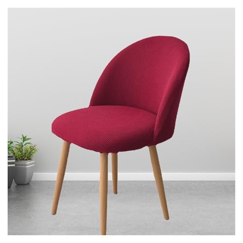 Genérico Fundas Elásticas For Sillas con Respaldo Curvo For Muebles De Hogar, Oficina Y Cocina.(Red)