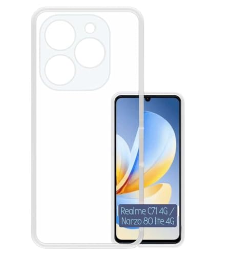 Image of Soft Silicone TPU Flexible Back Cover Compatible with Realme C71 4G | | Realme Narzo 80 Lite 4G