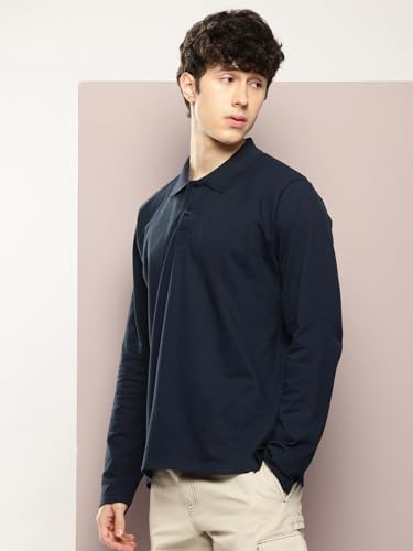 Image of Dillinger Men Oversized Long Sleeve Polo Tshirt