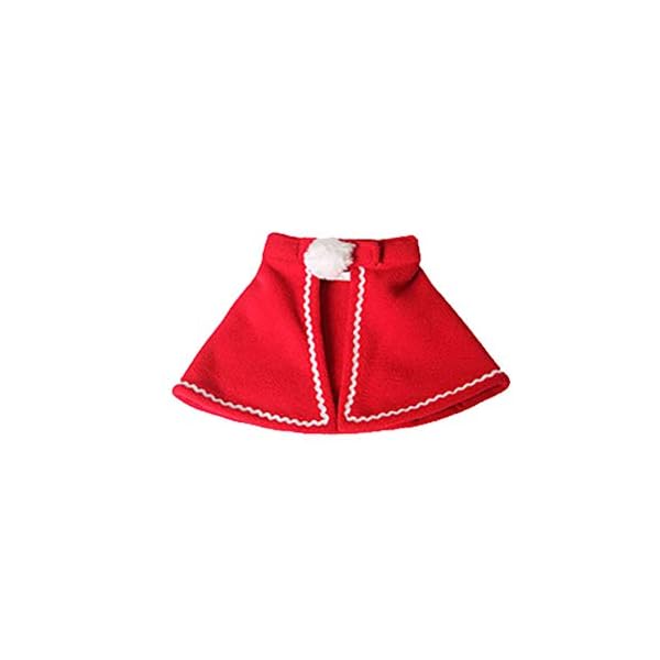 Bestoyard dog cloak christmas pet costumes red polar fleece pet cape cat halloween costume pet apparel size s (red)