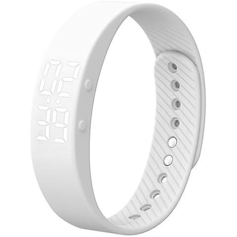 Non-Bluetooth Fitness Tracker Watch Pedometer Digital Step Counter Calorie Counter Distance Activity Tracker Alarm LED Fitness Watch IP65 Water Resistance Cover