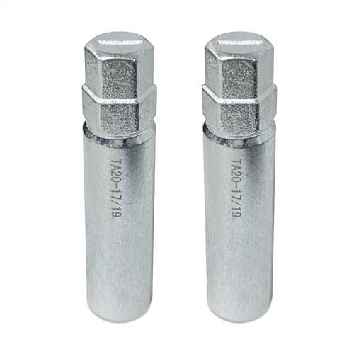 Image of 10 Spline Lug Nut Key Fit for TA20-17 /19, Compatible with Bimecc 10-Spline Lug Nut and Lug Bolts, with 17MM and 19MM Hex Drive,for Passenger Cars, Small SUVs and Small Trucks 2 Pack