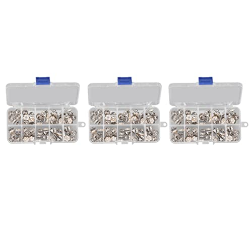 Paquete de 150 Alfileres de Botones con Caja de Almacenamiento, Decoración Extraíble para Vestido, Bolso de Suéter (Gloria de la mañana con Diamantes de imitación)