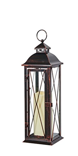 Metal Lantern with LED Candle
