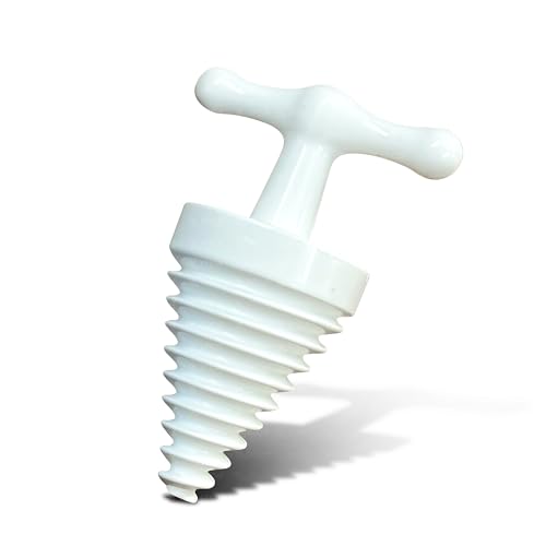 Image of OTICA Dual-Use Mouth Opener - For Emergency Anesthesia, Oral Therapy & Gutka Rehab | Spiral Jaw Stretcher with Easy-Grip Handle (White)