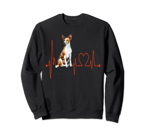 Ibiza Hound Dog Heartbeat EKG My Dogs Are My Cardio Sudadera