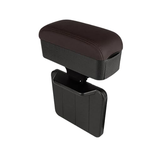 車用アームレスト収納肘掛けクッション レザー製 高さ調節可能 オートエルボ ソフトパッドボックス オーガナイザー アクセサリー ユニバーサル(Style 5)