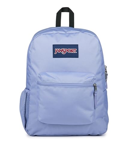 Image of JanSport Cross Town Backpack - Simple Bag for Everyone with 1 Main Compartment, Front Utility Pocket - Premium Class Accessories - Lavender Ash
