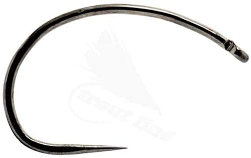 Eupheng Angelhaken, ohne Widerhaken, für Nymphen, Larven, Jigfliegen, aus Karbonfaser, 100 Stück
