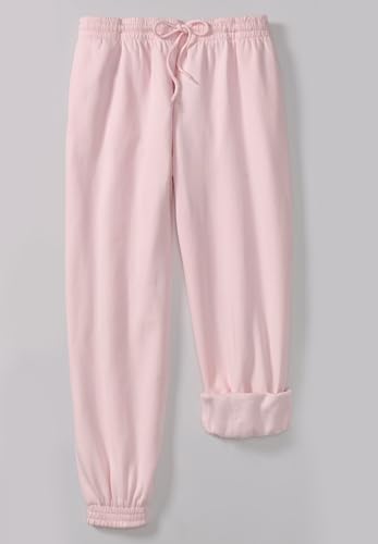 ellos Plus Size Drawstring Waist Fleece Sweatpants4