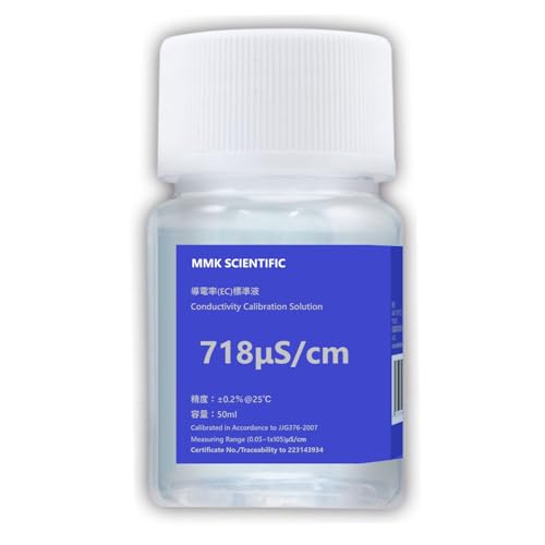 Amazon.co.jp: 【MMK SCIENTIFIC】718μS/cm 導電率(EC)標準液 50ml