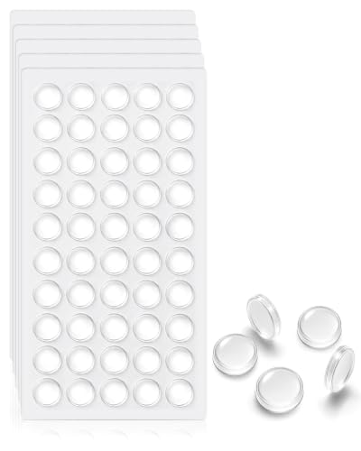 CHONNFEASTT® 240PCS Clear Cabinet Door Bumpers, Self Adhesive Rubber Pads