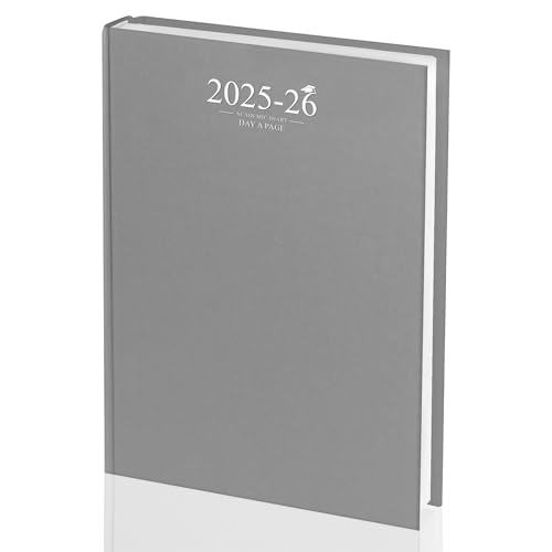 Akademischer Schülerkalender 2024–2025, A4, Tages-A-Seite, mit Einband (Orange)