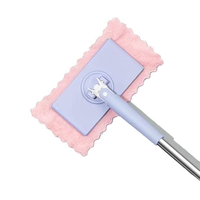 Image of Tissue Mop for Floor Cleaning | Disposable Dry & Wet Flat Mop with Extendable Handle | Suitable for Tile, Marble, Hardwood & Laminate Floors