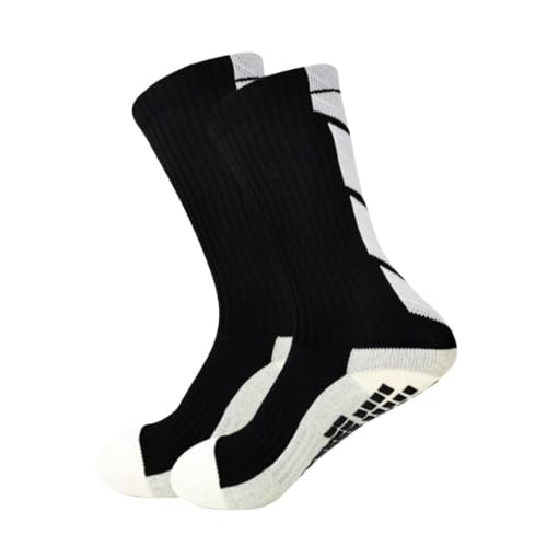 Adults Running Fitness Non Slip Dispensing Sports Socks Cycling Socks Football Socks Medium Tube(black)