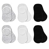 bistyle Baby No Show Socks 6 Pairs | Newborn Infant Toddlers Socks Anti-Allergic Cotton | Kids Boys Girls Low Cut Ankle Socks (as1, age, 0_month, 6_months, Grey)