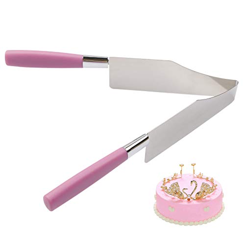 New Stainless Steel Cake Slicer Cake Server Slicer Pie Knife Cake PieTools Kitchen Utensils Plastic Gadget Perfect Presentation Cake Purple