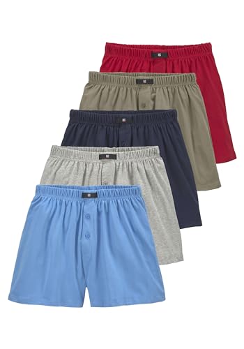 H.I.S Weite Herren Boxershorts, Shorts, klassischer Schnitt (DE/NL/SE/PL, Alphanumerisch, XL, Regular, Regular, Bunt_2)