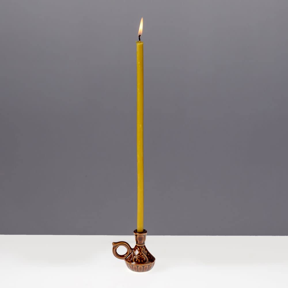 Portacandele In Ceramica Bianco Per Candele Sottili - Design Moderno E Robusto - Foto 7