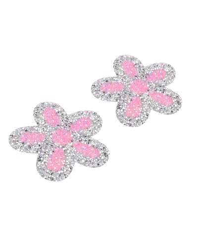 Image of ZGMYC Sparkly Rhinestones Metal Chain Nipple Cover with Tassel, Reusable Adhesive Pasties Sexy Bra Body Chain