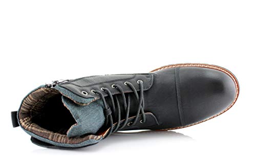 Image of Polar Fox Men's Casual Cap-Toe Ankle Boot Collection | Lace-Up Work, Combat, and Chukka Styles