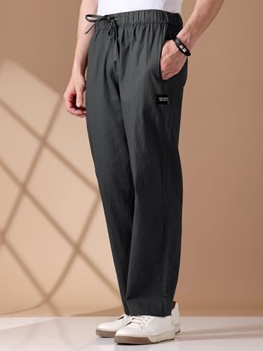 Image of Beyoung Cotton Loose Fit Pyjama For Men | Pure Cotton | Elasticated Waistband | Casual Style | Nightwear For Men | Lounge Pants