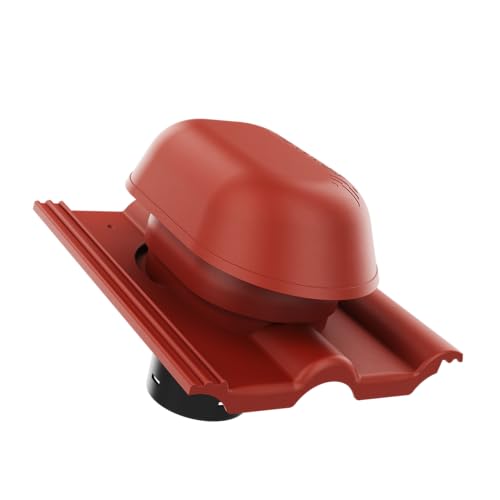 KRONO-PLAST Sanitär-Entlüftungskamin Dachziegel 150 für Betondachziegel Brass Frankfurter, Benders Mecklenburger, ProDach - Doppelrömer Dachziegel...