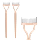 2 Pcs Eyelash Separator Tool Mascara Brushes Eyelash Comb Lash Separator Definer for Combing, Separating Lashes - Apricot Pink