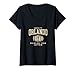 Femme Orlando Drinking Team Captain FL Brewer T-Shirt avec Col en V