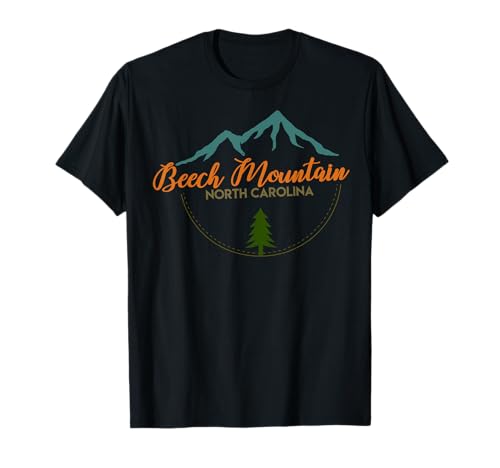 Beech Mountain Retro Adventure Skiing Snowboard Shirt T-Shirt