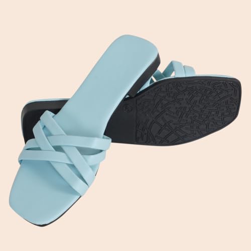 Image of Women's Slippers | Comfortable Flat Chappals for Women with Bow Detail | Stylish Casual Chappals, Trendy Summer Sandals, Comfortable Footwear for Daily Use