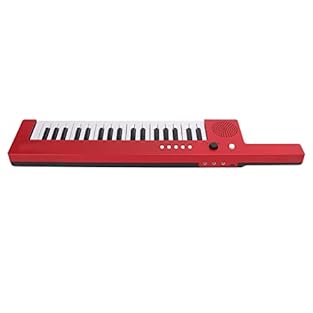 [Musical Exploration]37 key mini keytar encourages creativity and helps kids learn music fundamentals. [Portable Design]Compact and lightweight, making it easy for kids to carry it anywhere. [Rich Features]Includes 4 tones and 10 demo songs for diver...