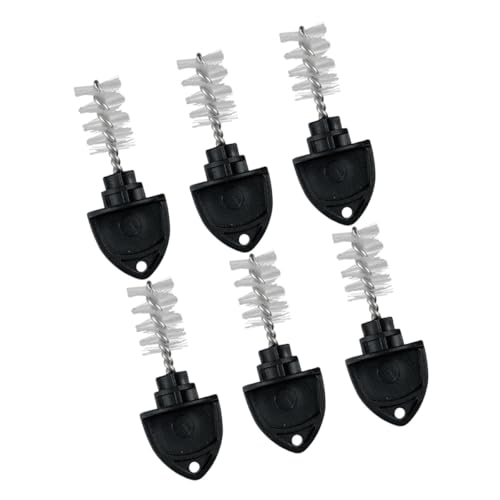 HOLIDYOYO - HOLIDYOYO Lot de 6 Brosses à Robinet de Bière en Nylon Noir Accessoires de Bière pour Nettoyage des Bouchons et Pièces de Robinet Outil Solide pour Fûts et Mise en Fût Maison