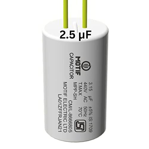 Image of Motif ISI Electric Ceiling Fan Capacitor 2.5μF (1)