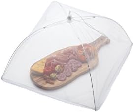 KitchenCraft Pop Up Mesh Food Cover Dome, Fine Net Food Umbrella, Metal Wire Frame, 40.5 cm (16"), White