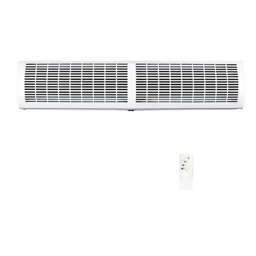 PALE Máquina de Cortina de Aire, dedicada a Cabezales de Puertas comerciales, Cortina de Aire Interior Comercial de 120 cm, Interruptor de Puerta magnético sin calefacción(Remote Control,90CM)