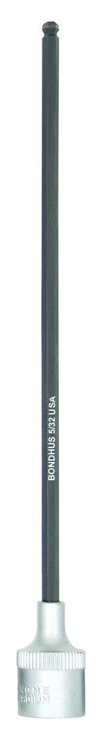 Bondhus 43809 3/8 "ProHold 3/8" Drive llave de vaso con extremo de bola con acabado Proguard, 6 "