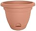 Bloem Living LP1646 Lucca Self-Watering Planter, Plastic, Terra Cotta, 16-in. - Quantity 6