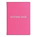 Letts Dazzle A6 Address Book, White Paper, 192 Pages, 5.75 x 4.125 x 0.375 Inches, Pink (B090042)