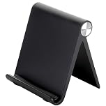 Tablet Stand, Foldable Holder For Desk, Black, Portable Monitor Stand, Adjustable Angle For Video Calls, Mobile Gaming, Reading, Eating, Watching Tv Dramas, And So On