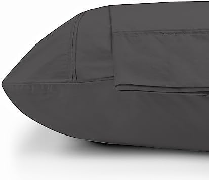 LINENWALAS 100% Cotton Percale King Size Fitted Sheet, 1 Pc Only Fitted Bedsheet, Crisp and Cooling 40 CM Deep Pocket Fitted Sheet Premium Cotton Bottom Fitted Sheet 150x200 CM (King/Ivory)