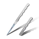 Titanium Folding Hand Saw, 13 Inch Camping Saw Heavy Duty High Carbon Steel Blade for Wood Cutting, Tree Trimming and Gardening