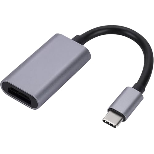 Leloco Adaptador USB C a HDMI 4K, adaptador USB C HDMI [Thunderbolt 3/4], [cable de PVC y carcasa de aleación de aluminio] Compatible con iPhone 16Pro/16Pro Max/15, etc